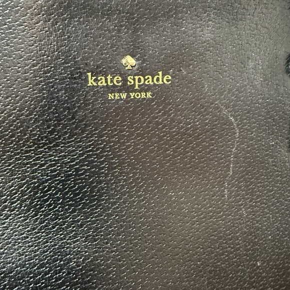 Kate Spade Womens Leather Lined Full Zip Top Handle Tote Black Bag - Picture 3 of 10
